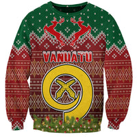 Personalised Vanuatu Christmas Sweatshirt Pig Tusk Beautiful Merry Xmas Snowflake LT03 Unisex Red - Polynesian Pride