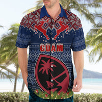 Personalised Guam Christmas Hawaiian Shirt Chamorro Guam Tattoos Beautiful Merry Xmas Snowflake LT03 - Polynesian Pride