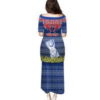 Personalised Guam Christmas Puletasi Chamorro Guam Tattoos Beautiful Merry Xmas Snowflake LT03 - Polynesian Pride