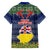 Niue Christmas Family Matching Tank Maxi Dress and Hawaiian Shirt Coat of Arms and Map Beautiful Merry Xmas Snowflake LT03 - Polynesian Pride