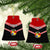 Tonga Ceramic Ornament Tonga Coat of Arms with Seamless Tapa Ngatu Pattern LT03 - Polynesian Pride