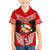 Personalised Tonga Christmas Family Matching Puletasi Dress and Hawaiian Shirt Tongan Coat of Arms Santa With Ngatu Pattern Christmas Red Style LT03 Son's Shirt Red - Polynesian Pride