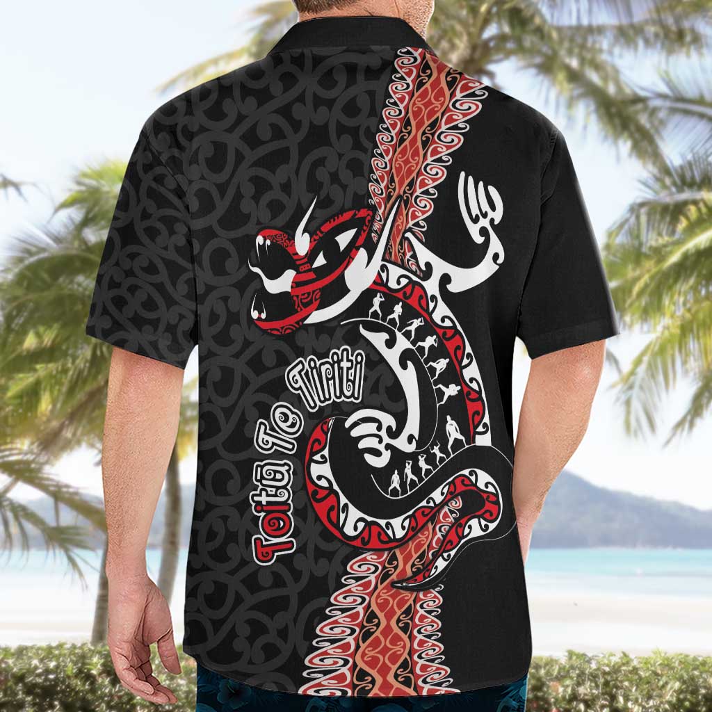Aotearoa Toitu Te Tiriti Hawaiian Shirt Maori Taniwha Haka - Honour the Treaty LT03 - Polynesian Pride