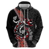 Aotearoa Toitu Te Tiriti Hoodie Maori Taniwha Haka - Honour the Treaty LT03 - Polynesian Pride