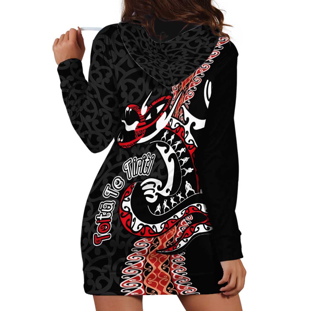 Aotearoa Toitu Te Tiriti Hoodie Dress Maori Taniwha Haka - Honour the Treaty LT03 - Polynesian Pride