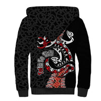 Aotearoa Toitu Te Tiriti Sherpa Hoodie Maori Taniwha Haka - Honour the Treaty LT03 - Polynesian Pride