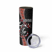 Aotearoa Toitu Te Tiriti Skinny Tumbler Maori Taniwha Haka - Honour the Treaty LT03 - Polynesian Pride