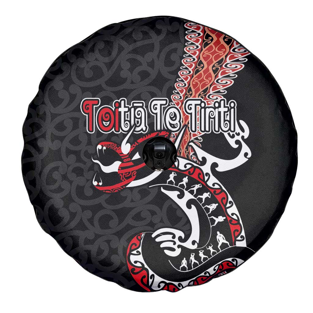 Aotearoa Toitu Te Tiriti Spare Tire Cover Maori Taniwha Haka - Honour the Treaty LT03 - Polynesian Pride