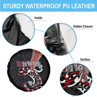 Aotearoa Toitu Te Tiriti Spare Tire Cover Maori Taniwha Haka - Honour the Treaty LT03 - Polynesian Pride