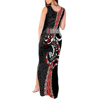 Aotearoa Toitu Te Tiriti Tank Maxi Dress Maori Taniwha Haka - Honour the Treaty LT03 - Polynesian Pride