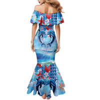 Hawaiian Dolphin Love Couple - Ocean Heart Mermaid Dress LT03 - Polynesian Pride