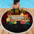 Hawaiian Elements and Polynesian Tattoo Beach Blanket
