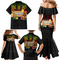 Hawaiian Elements and Polynesian Tattoo Family Matching Mermaid Dress and Hawaiian Shirt LT03 - Polynesian Pride