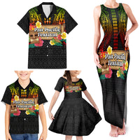 Hawaiian Elements and Polynesian Tattoo Family Matching Tank Maxi Dress and Hawaiian Shirt LT03 - Polynesian Pride