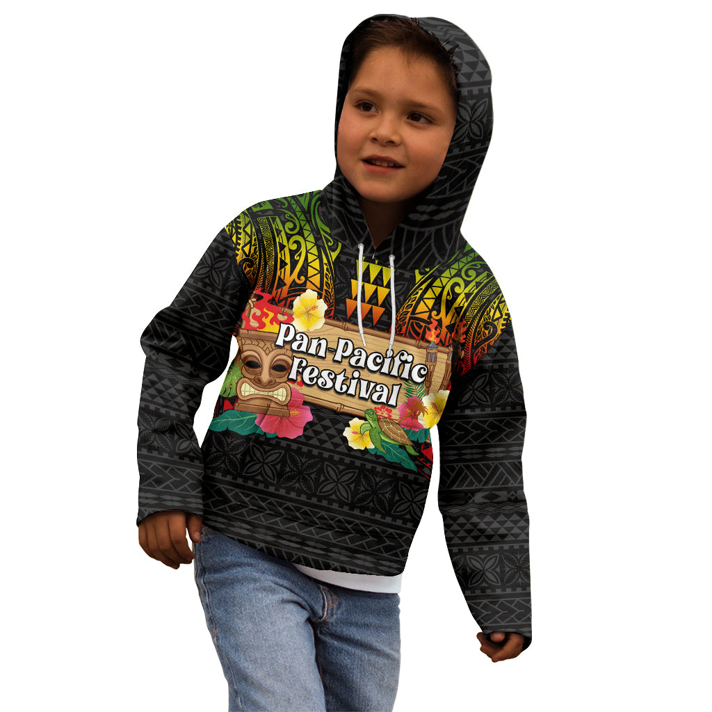 Hawaii Pan-Pacific Festival Kid Hoodie Hawaiian Elements and Polynesian Tattoo