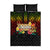 Hawaiian Elements and Polynesian Tattoo Quilt Bed Set