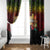 Hawaiian Elements and Polynesian Tattoo Window Curtain