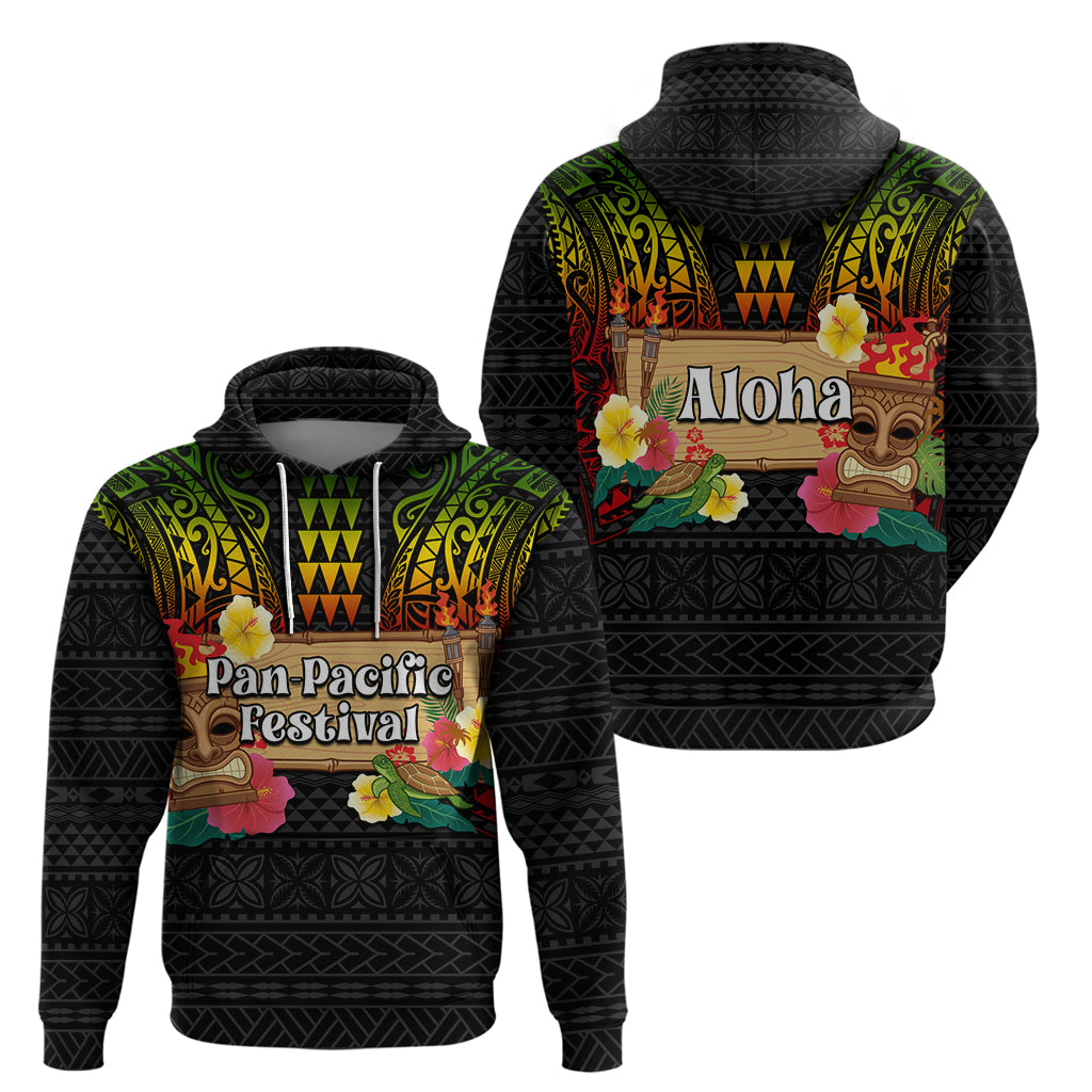 Hawaiian Elements and Polynesian Tattoo Zip Hoodie LT03 - Polynesian Pride