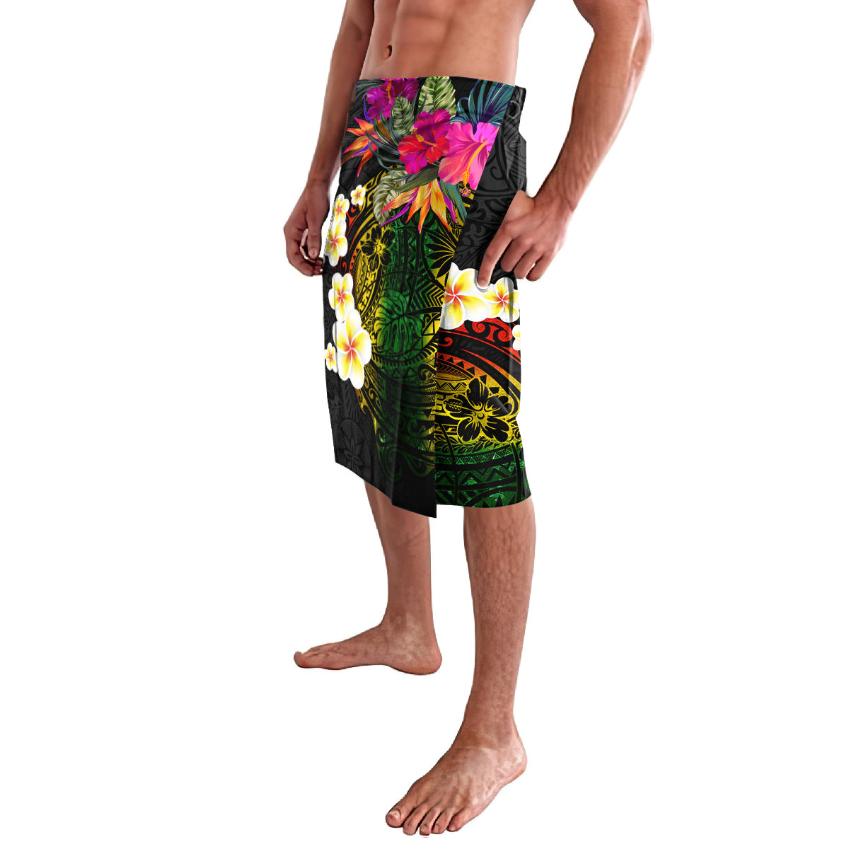 Hawaii Plumeria Lavalava Polynesian Tattoo and Hibiscus