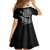 New Zealand Octopus Tattoo and Fern Family Matching Off Shoulder Maxi Dress and Hawaiian Shirt Maori Pattern LT03 - Polynesian Pride