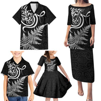 New Zealand Octopus Tattoo and Fern Family Matching Puletasi and Hawaiian Shirt Maori Pattern LT03 - Polynesian Pride