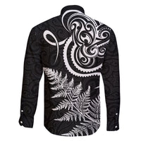 New Zealand Octopus Tattoo and Fern Family Matching Short Sleeve Bodycon Dress and Hawaiian Shirt Maori Pattern LT03 - Polynesian Pride