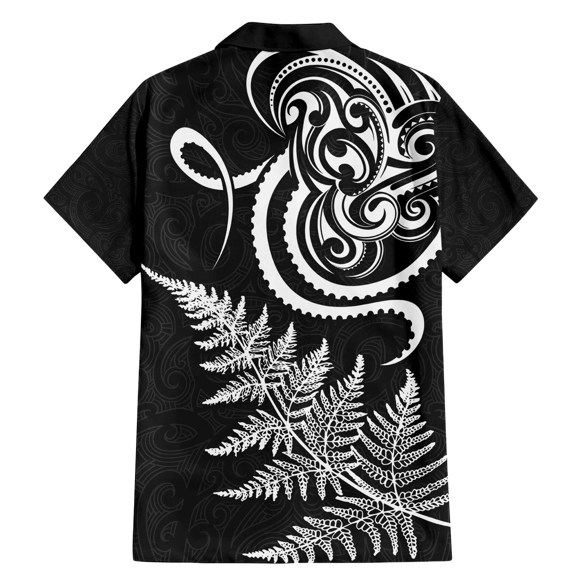 New Zealand Octopus Tattoo and Fern Family Matching Tank Maxi Dress and Hawaiian Shirt Maori Pattern LT03 - Polynesian Pride