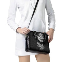 New Zealand Octopus Tattoo and Fern Shoulder Handbag Maori Pattern