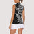 New Zealand Octopus Tattoo and Fern Women Sleeveless Polo Shirt Maori Pattern