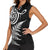 New Zealand Octopus Tattoo and Fern Women Sleeveless Polo Shirt Maori Pattern