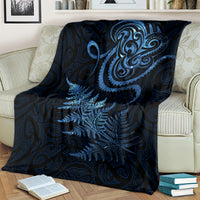 New Zealand Octopus Tattoo and Fern Blanket Maori Pattern Matariki Style LT03 - Polynesian Pride