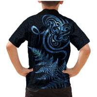 New Zealand Octopus Tattoo and Fern Family Matching Mermaid Dress and Hawaiian Shirt Maori Pattern Matariki Style LT03 - Polynesian Pride