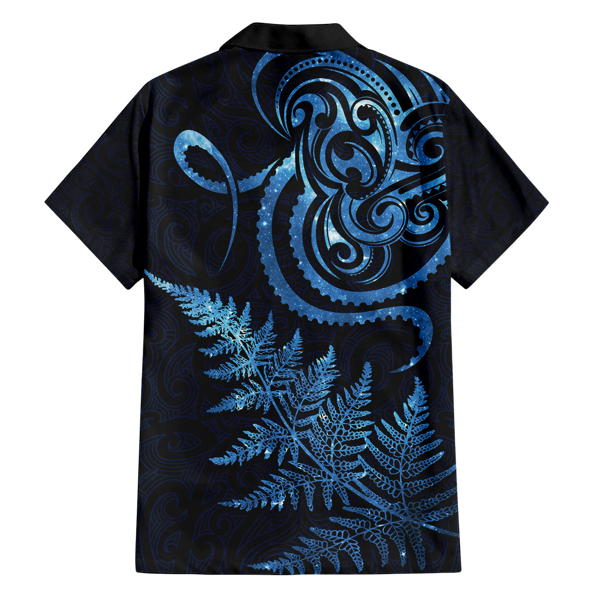 New Zealand Octopus Tattoo and Fern Family Matching Off Shoulder Short Dress and Hawaiian Shirt Maori Pattern Matariki Style LT03 - Polynesian Pride
