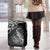 New Zealand Crocodile Tattoo and Fern Luggage Cover Maori Pattern