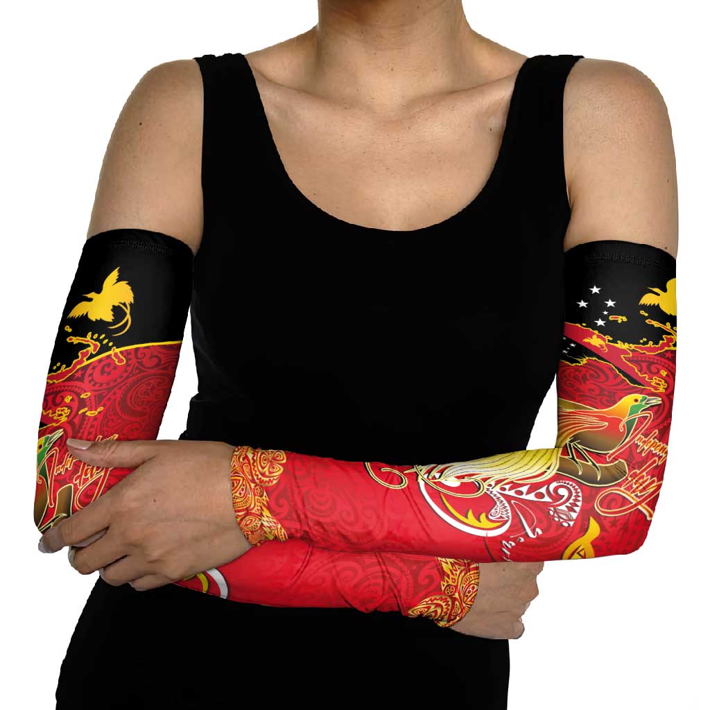 Papua New Guinea Independence Day Arm Sleeves Happy Anniversary 50th Bird-of-paradise Melanesian Tattoos LT03 - Polynesian Pride