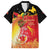 Papua New Guinea Independence Day Family Matching Off Shoulder Maxi Dress and Hawaiian Shirt Happy Anniversary 50th Bird-of-paradise Melanesian Tattoos - Polynesian Pride