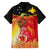 Papua New Guinea Independence Day Family Matching Off Shoulder Maxi Dress and Hawaiian Shirt Happy Anniversary 50th Bird-of-paradise Melanesian Tattoos - Polynesian Pride
