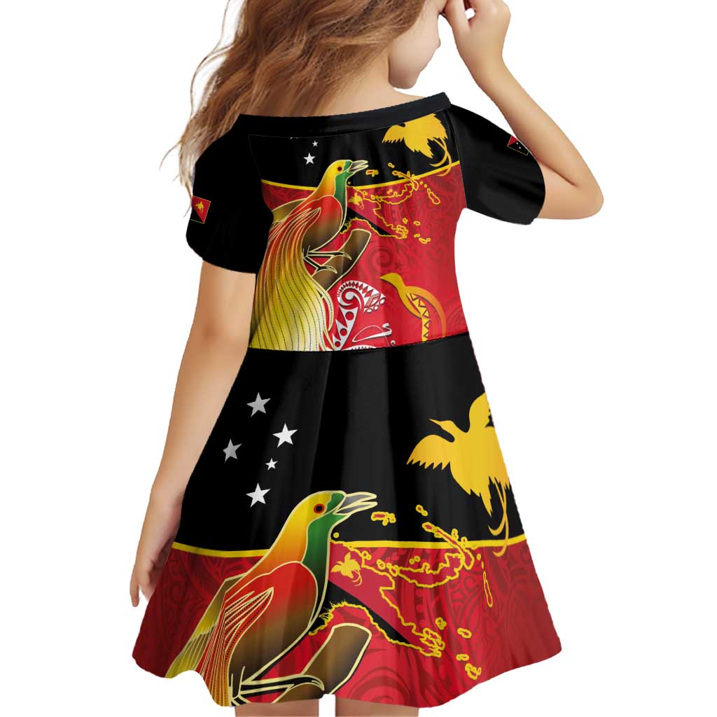 Papua New Guinea Independence Day Family Matching Puletasi and Hawaiian Shirt Happy Anniversary 50th Bird-of-paradise Melanesian Tattoos LT03 - Polynesian Pride