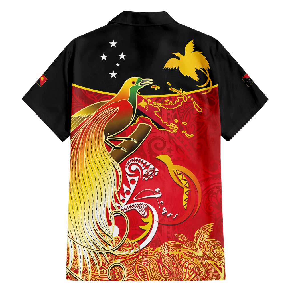 Papua New Guinea Independence Day Family Matching Puletasi and Hawaiian Shirt Happy Anniversary 50th Bird-of-paradise Melanesian Tattoos LT03 - Polynesian Pride