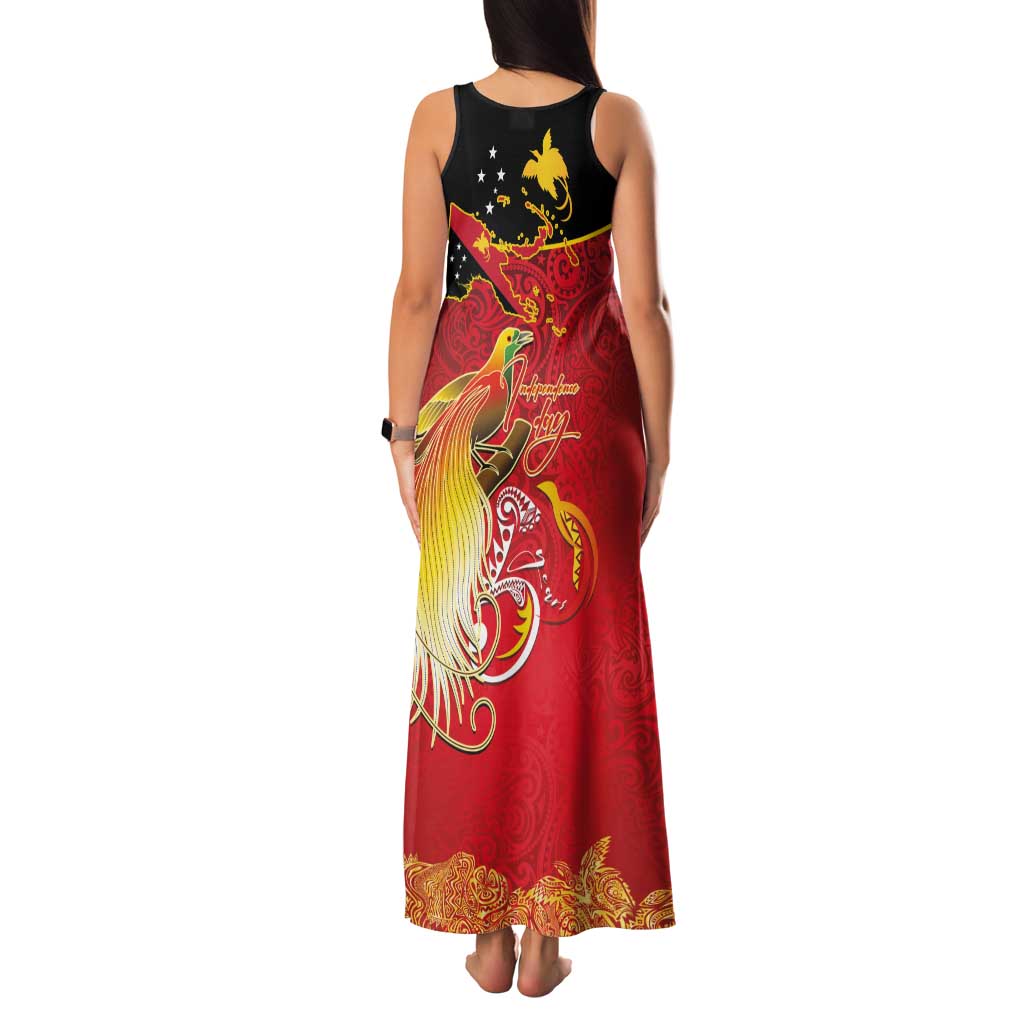 Papua New Guinea Independence Day Family Matching Tank Maxi Dress and Hawaiian Shirt Happy Anniversary 50th Bird-of-paradise Melanesian Tattoos LT03 - Polynesian Pride