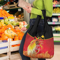 Papua New Guinea Independence Day Grocery Bag Happy Anniversary 50th Bird-of-paradise Melanesian Tattoos LT03 - Polynesian Pride