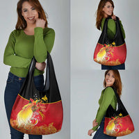Papua New Guinea Independence Day Grocery Bag Happy Anniversary 50th Bird-of-paradise Melanesian Tattoos LT03 - Polynesian Pride