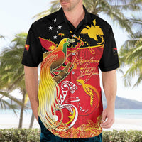 Papua New Guinea Independence Day Hawaiian Shirt Happy Anniversary 50th Bird-of-paradise Melanesian Tattoos LT03 - Polynesian Pride