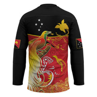 Papua New Guinea Independence Day Hockey Jersey Happy Anniversary 50th Bird-of-paradise Melanesian Tattoos LT03 - Polynesian Pride