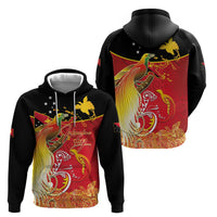 Papua New Guinea Independence Day Hoodie Happy Anniversary 50th Bird-of-paradise Melanesian Tattoos LT03 - Polynesian Pride