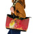 Papua New Guinea Independence Day Leather Tote Bag Happy Anniversary 50th Bird-of-paradise Melanesian Tattoos - Polynesian Pride