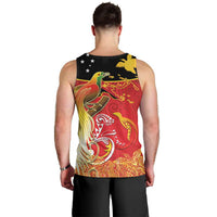 Papua New Guinea Independence Day Men Tank Top Happy Anniversary 50th Bird-of-paradise Melanesian Tattoos LT03 - Polynesian Pride