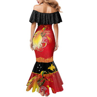 Papua New Guinea Independence Day Mermaid Dress Happy Anniversary 50th Bird-of-paradise Melanesian Tattoos LT03 - Polynesian Pride