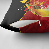 Papua New Guinea Independence Day Pillow Cover Happy Anniversary 50th Bird-of-paradise Melanesian Tattoos LT03 - Polynesian Pride