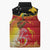 Papua New Guinea Independence Day Sleeveless Puffer Jacket Happy Anniversary 50th Bird-of-paradise Melanesian Tattoos - Polynesian Pride